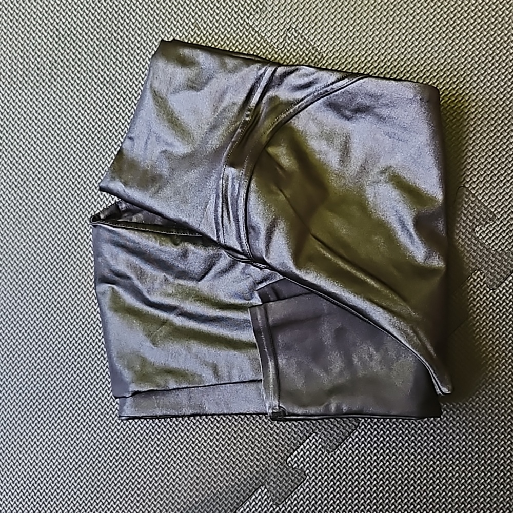 Black Shiny Yoga/dress pants
